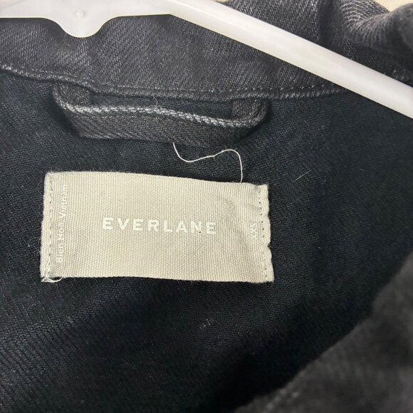 Everlane Women’s Washed Denim Jacket Black Size XS Minimalist - Picture 3 of 8